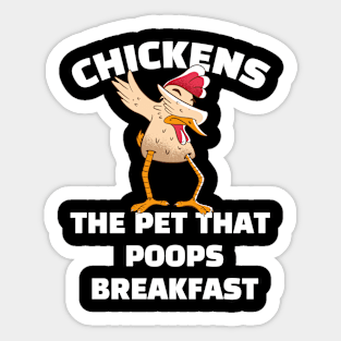 Chickens Breakfast Chicken lover Egg Sticker